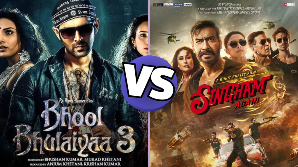 Singham returns VS Bhool bhulaiya 3 ; Diwali पे धूम मचाने आ रही दो बडी फिल्मे 